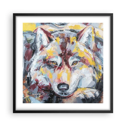 Plakat w czarnej ramie - Spokój wśród bliskich - 50x50 cm