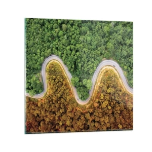 Obraz na szkle - Granice i przełomy - 50x50 cm