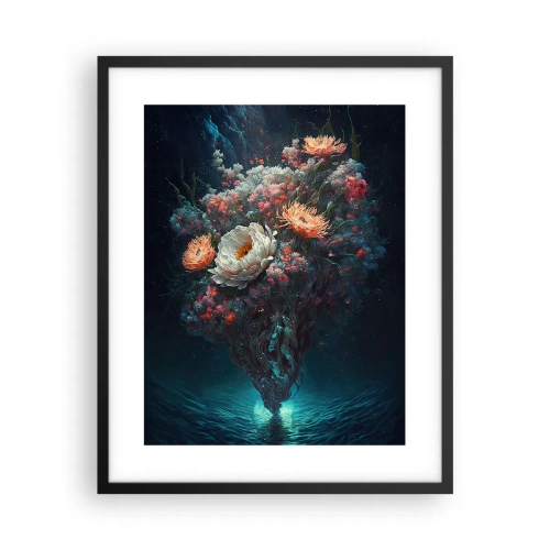 Plakat w czarnej ramie - Dziwny ogród - 40x50 cm