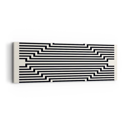Obraz na płótnie - Geometryczna iluzja - 90x30 cm