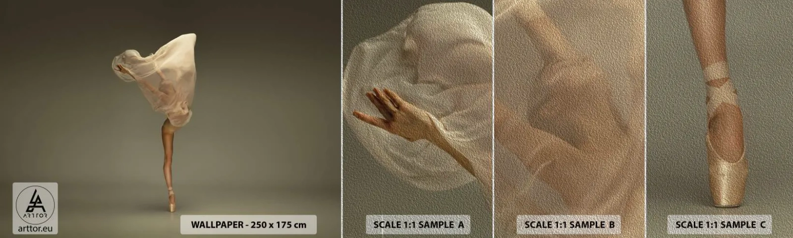 Fototapeta Próbka Premium Sand - Zaraz wzleci - Baletnica, Taniec, Balet - 100x30 cm