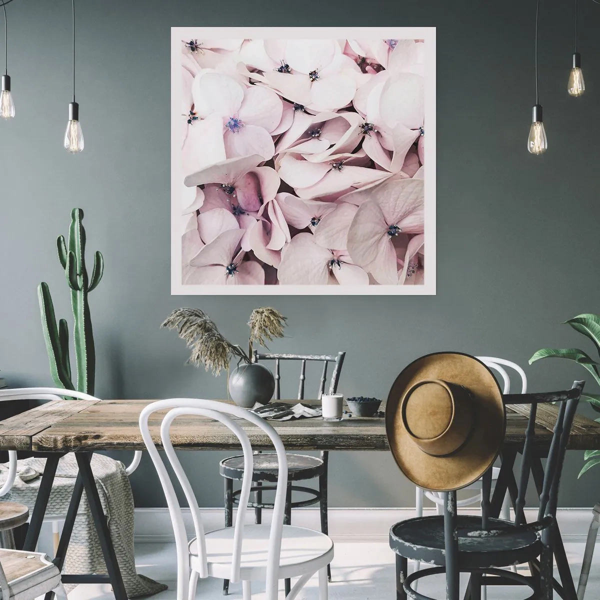 Plakat - W powodzi kwiatów - 30x30 cm