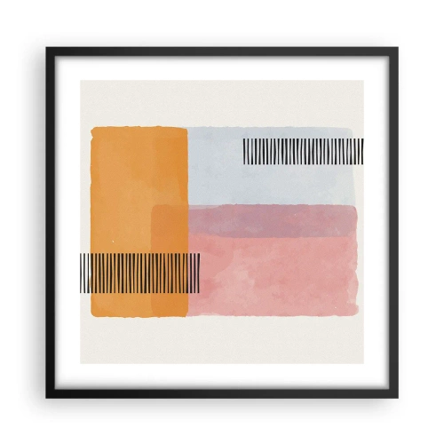 Plakat w czarnej ramie - Z kąta w kąt - 50x50 cm