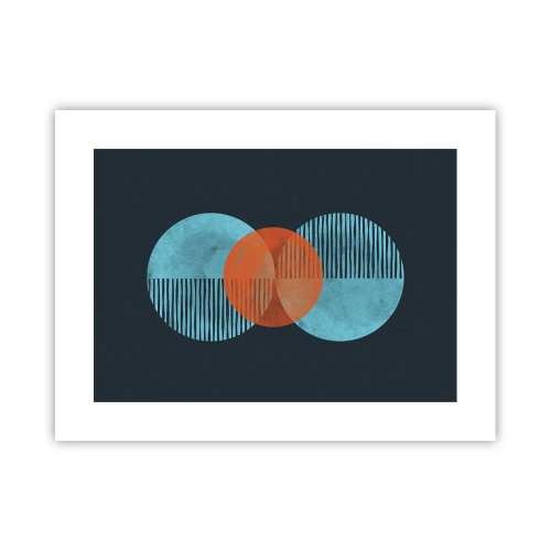 Plakat - Kompozycja symetryczna - 40x30 cm
