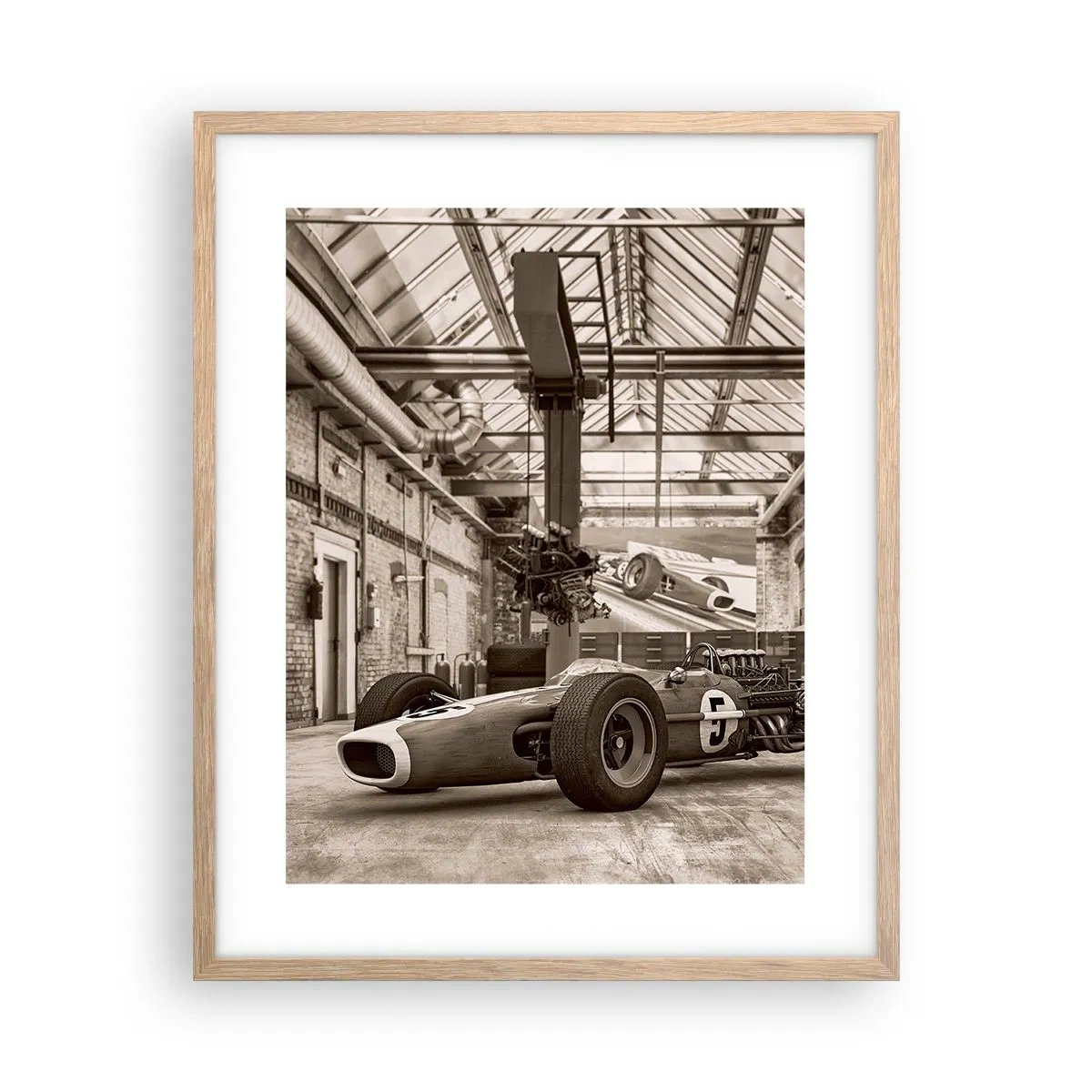 Plakat w ramie jasny dąb - Odpoczynek zwycięzcy - 40x50 cm