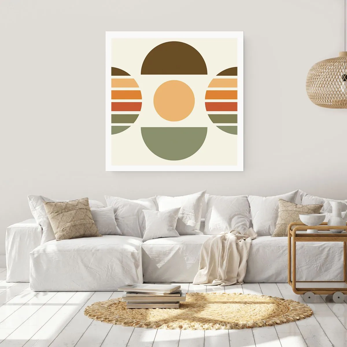 Plakat - W kolorach ziemi - 60x60 cm