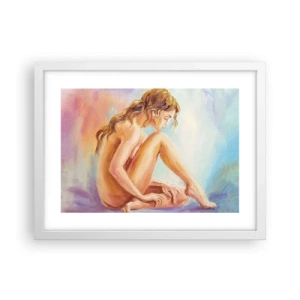 Plakat w białej ramie - Akt młodości - 40x30 cm