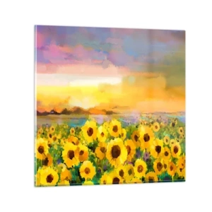 Obraz na szkle - Samo słońce zstąpiło na ziemię - 30x30 cm