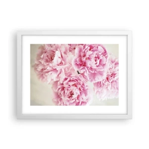 Plakat w białej ramie - W różowym przepychu - 40x30 cm