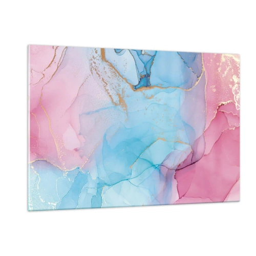 Obraz na szkle - Spotkanie i przenikanie - 120x80cm - Spotkanie i przenikanie - Nowoczesna dekoracja ścienna do salonu, kuchni i sypialni ARTTOR