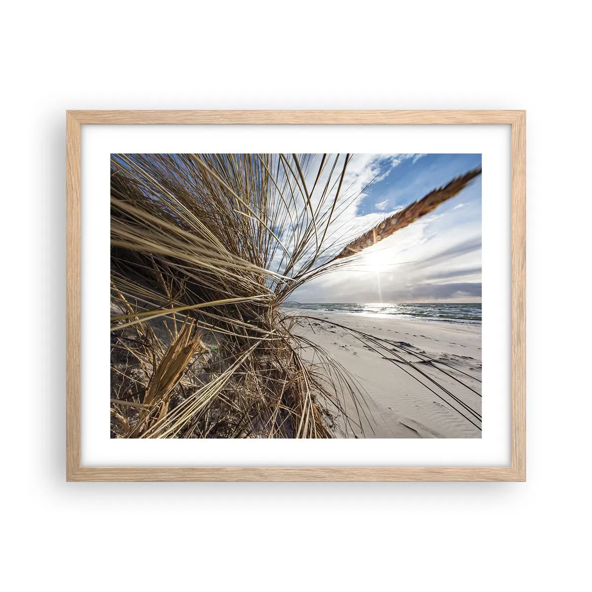 Plakat w ramie jasny dąb - Spotkanie żywiołów - 50x40 cm