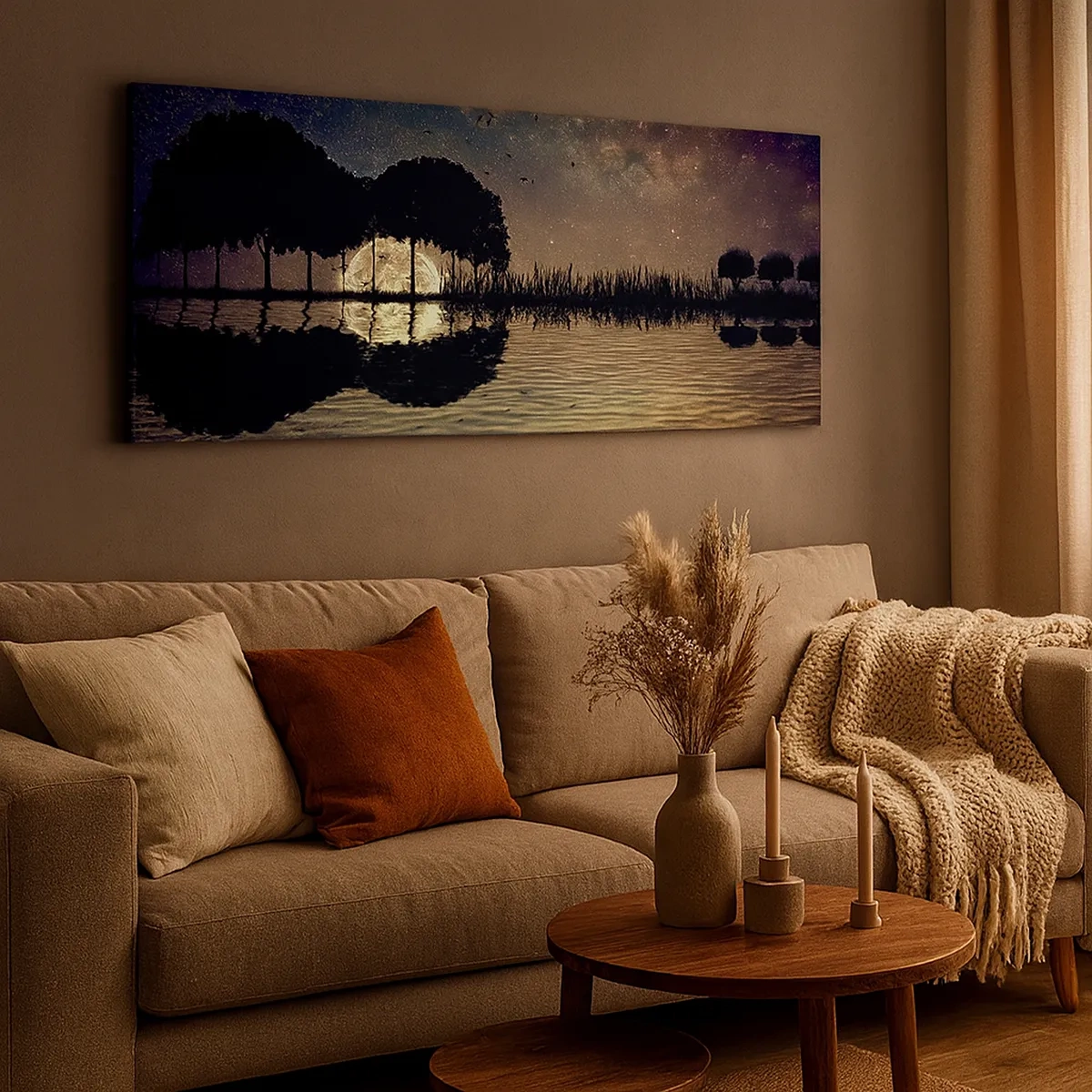 Obraz na płótnie - Noc na krańcu świata - 30x30 cm