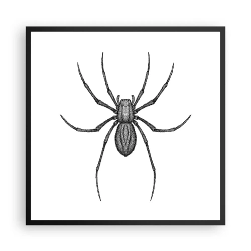 Plakat w czarnej ramie - Niepokojąca precyzja - 60x60 cm