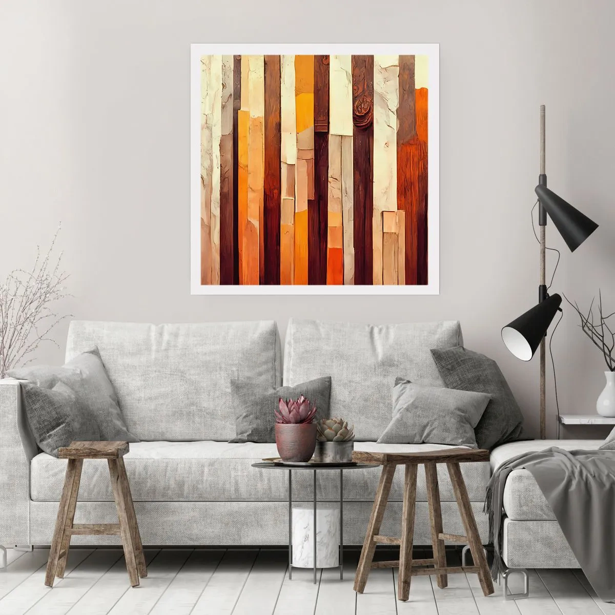 Plakat - Hymn leśnych drzew - 60x60 cm