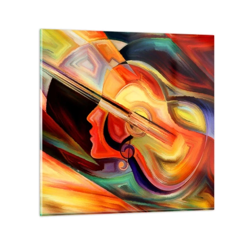 Obraz na szkle - Wszystko gra - 60x60 cm