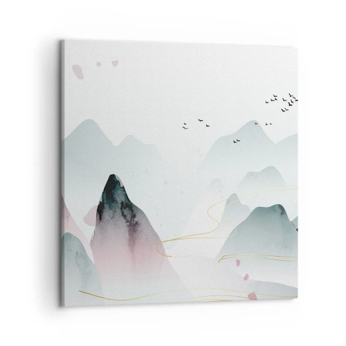 Obraz na płótnie - Ponad szczytami - 50x50 cm