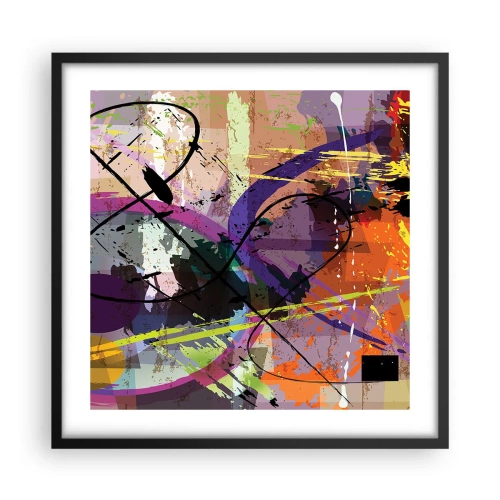 Plakat w czarnej ramie - Można wprost lub naokoło - 50x50 cm