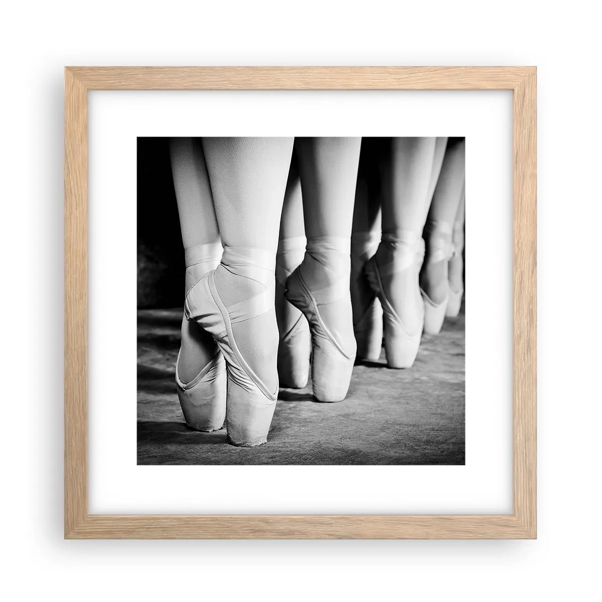 Plakat w ramie jasny dąb - Razem, lekko - 30x30 cm