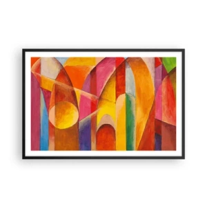 Plakat w czarnej ramie - Katedra słońca - 91x61 cm