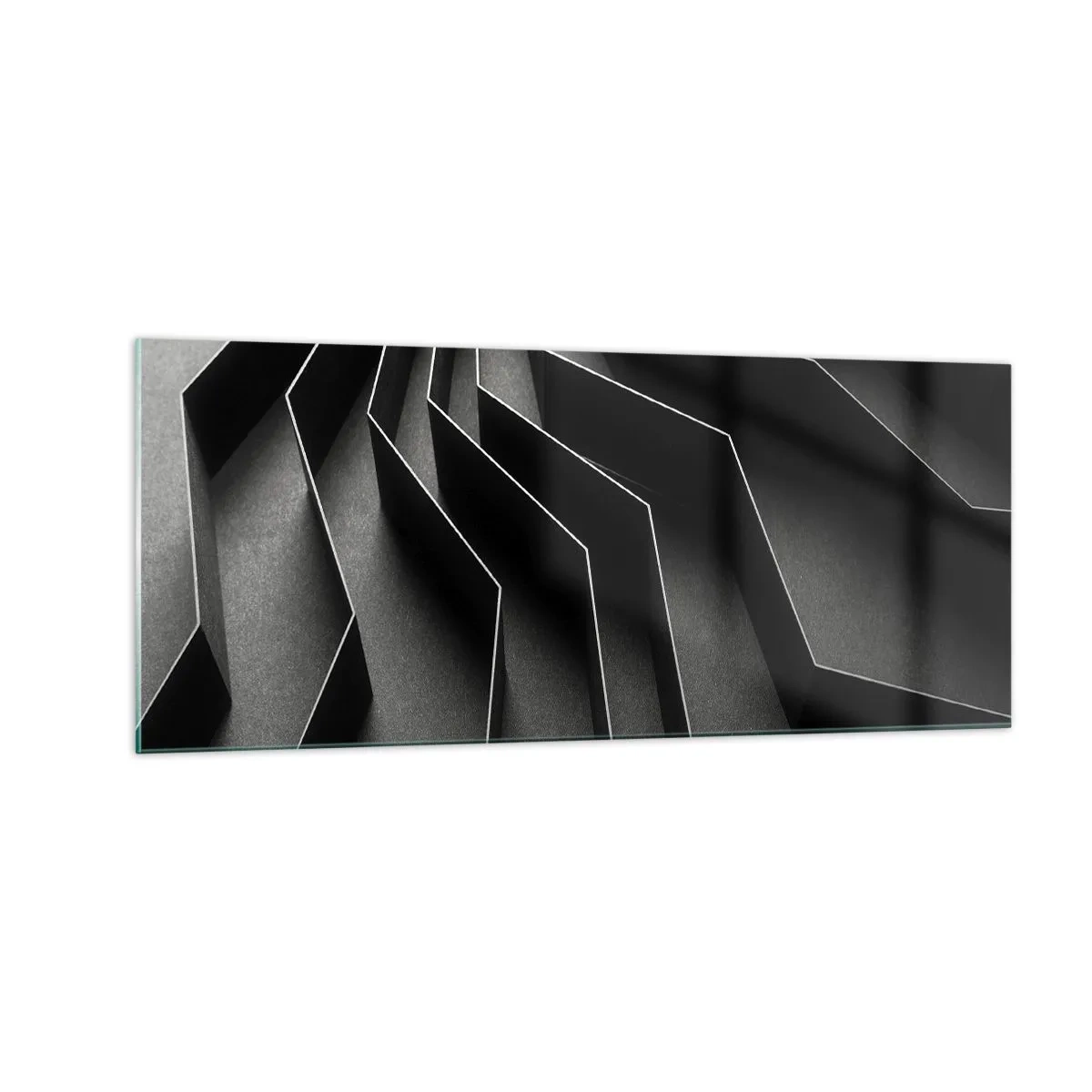 Obraz na szkle - Przestrzenny porządek - 100x40 cm