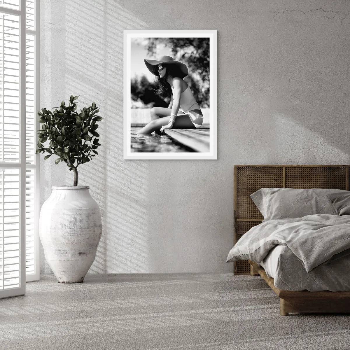 Plakat w białej ramie - Letnie marzenie - 40x50 cm