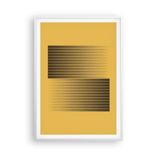 Plakat w białej ramie - Kwadratura przeciwieństw - 70x100 cm