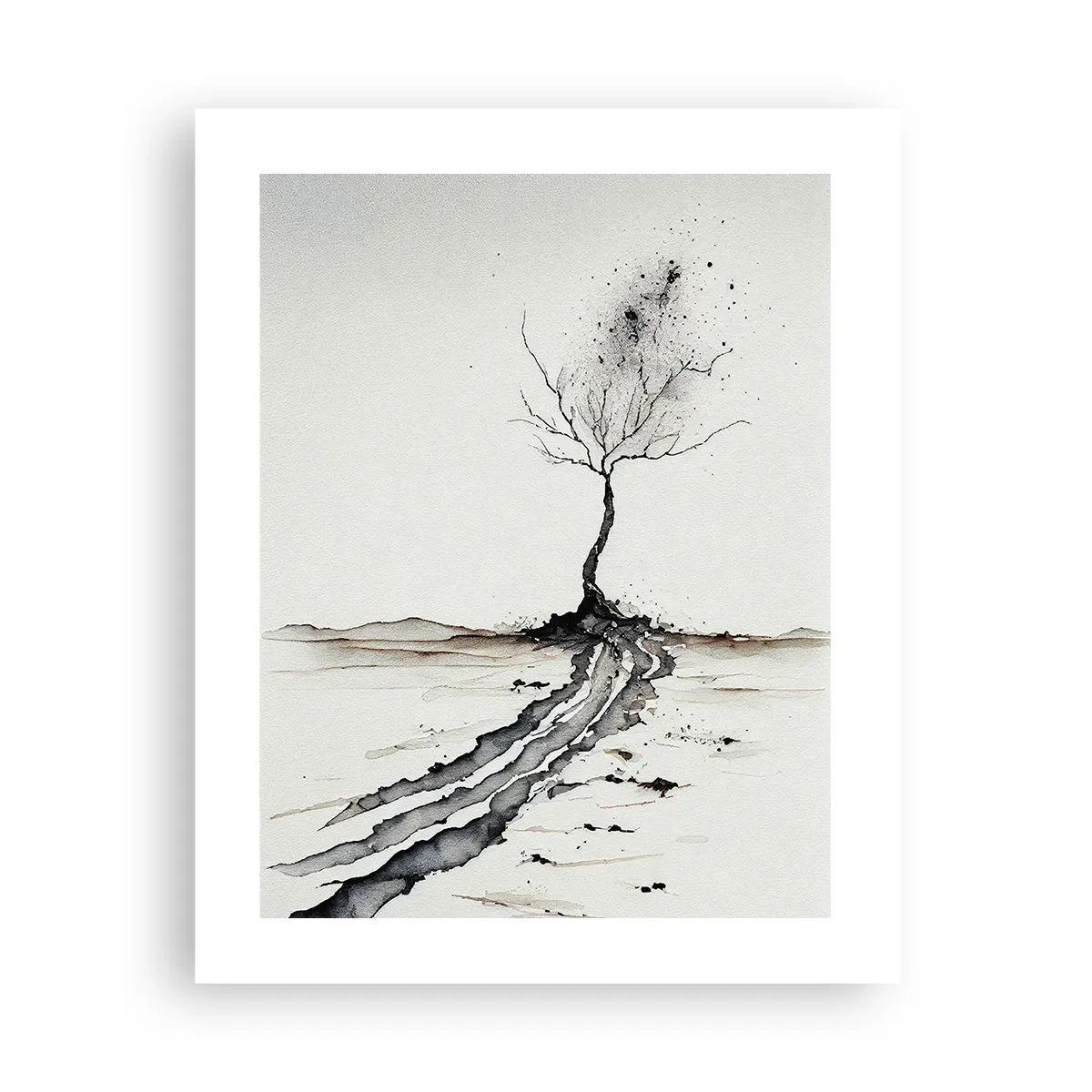 Plakat - Zimowa melancholia - 40x50 cm