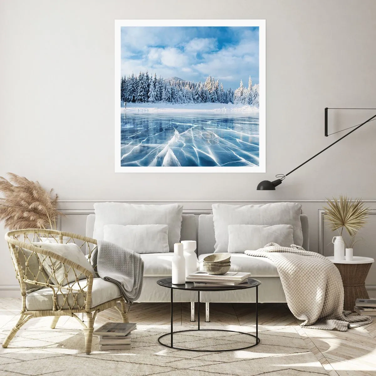 Plakat - Olśniewający i krystaliczny widok - 30x30 cm