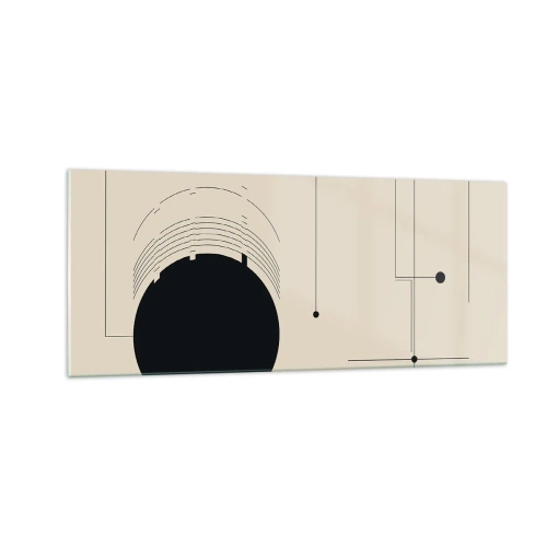 Obraz na szkle - Sprężysta i dynamiczna kompozycja - 100x40 cm