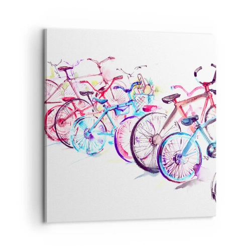 Obraz na płótnie - Zjazd klubu Antymoto - 60x60 cm