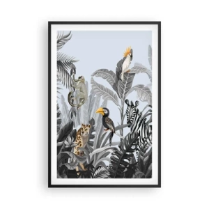 Plakat w czarnej ramie - Afrykańska bajka - 61x91 cm