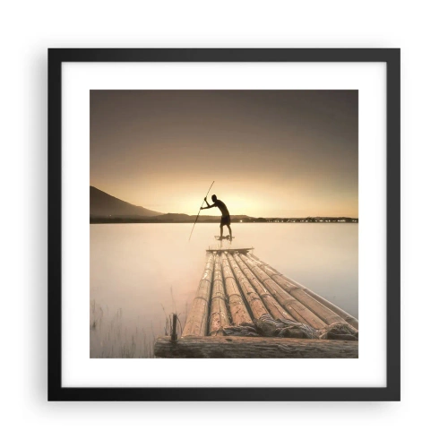 Plakat w czarnej ramie - Przed spoczynkiem - 40x40 cm