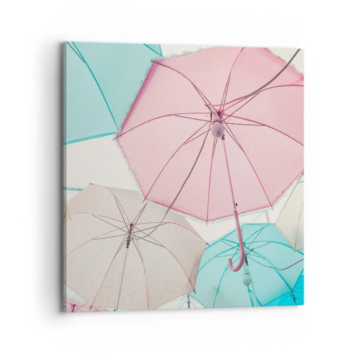 Obraz na płótnie - Czasem słońce, czasem deszcz - 70x70 cm