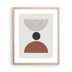 Plakat w ramie jasny dąb - W centrum uwagi - 40x50 cm
