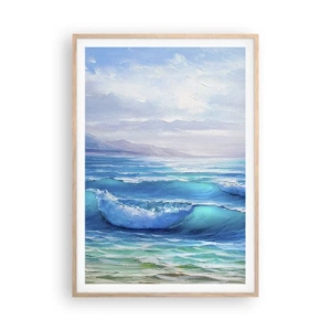 Plakat w ramie jasny dąb - Niesie ukojenie - 70x100 cm