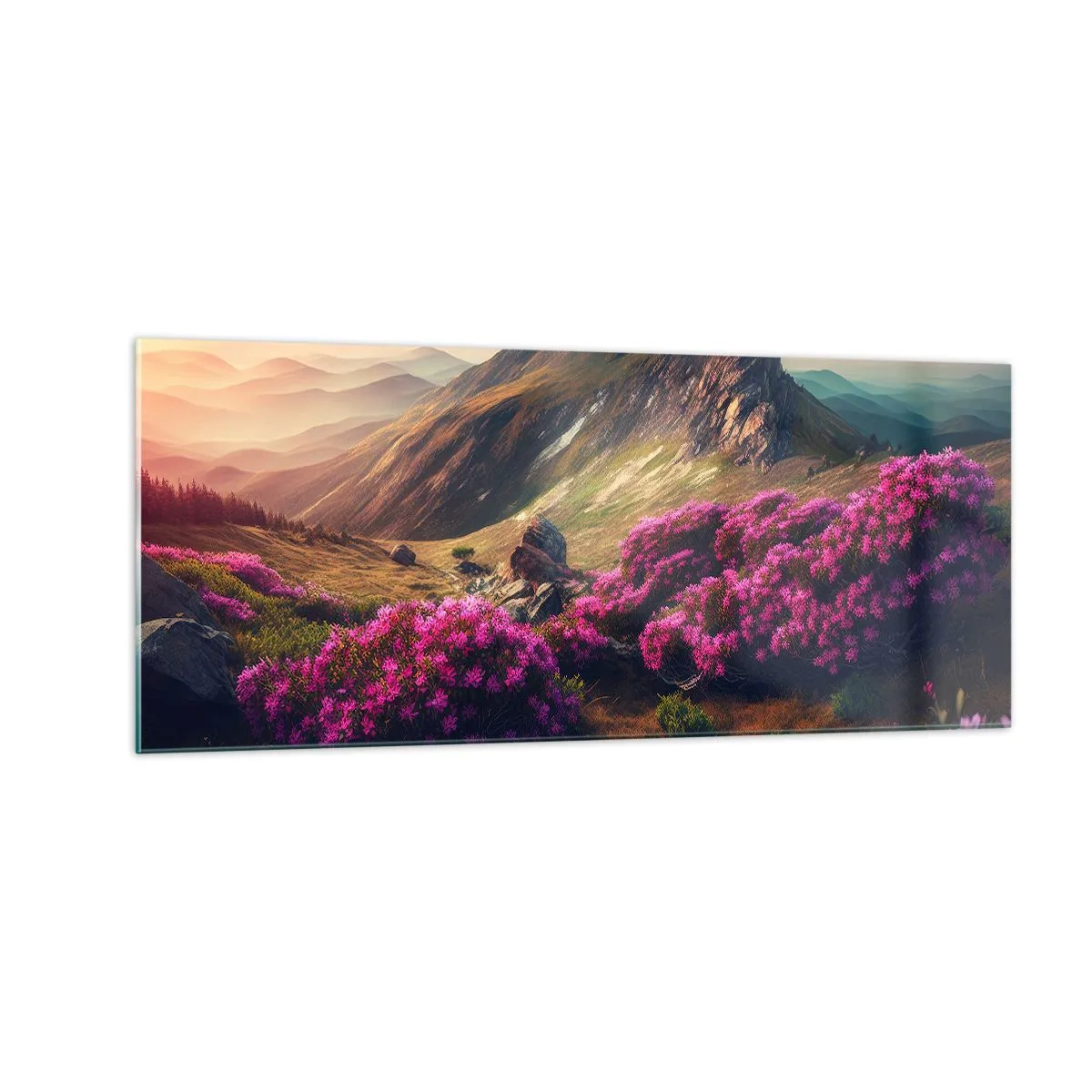 Obraz na szkle - Lato w górach - 100x40 cm