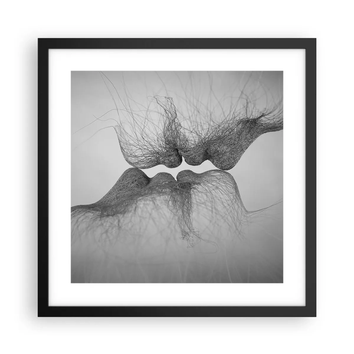 Plakat w czarnej ramie - Pocałunek wiatru - 40x40 cm