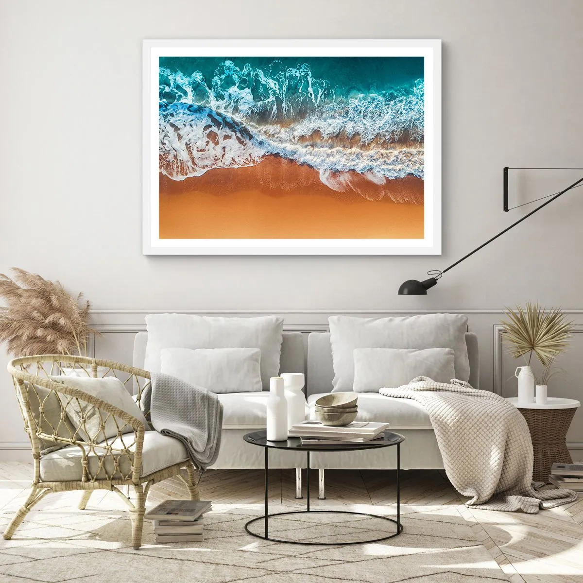 Plakat w białej ramie - Zawsze w parze - 40x30 cm