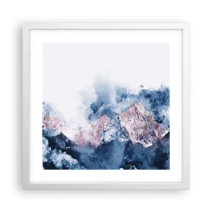 Plakat w białej ramie - To są szczyty! - 40x40 cm