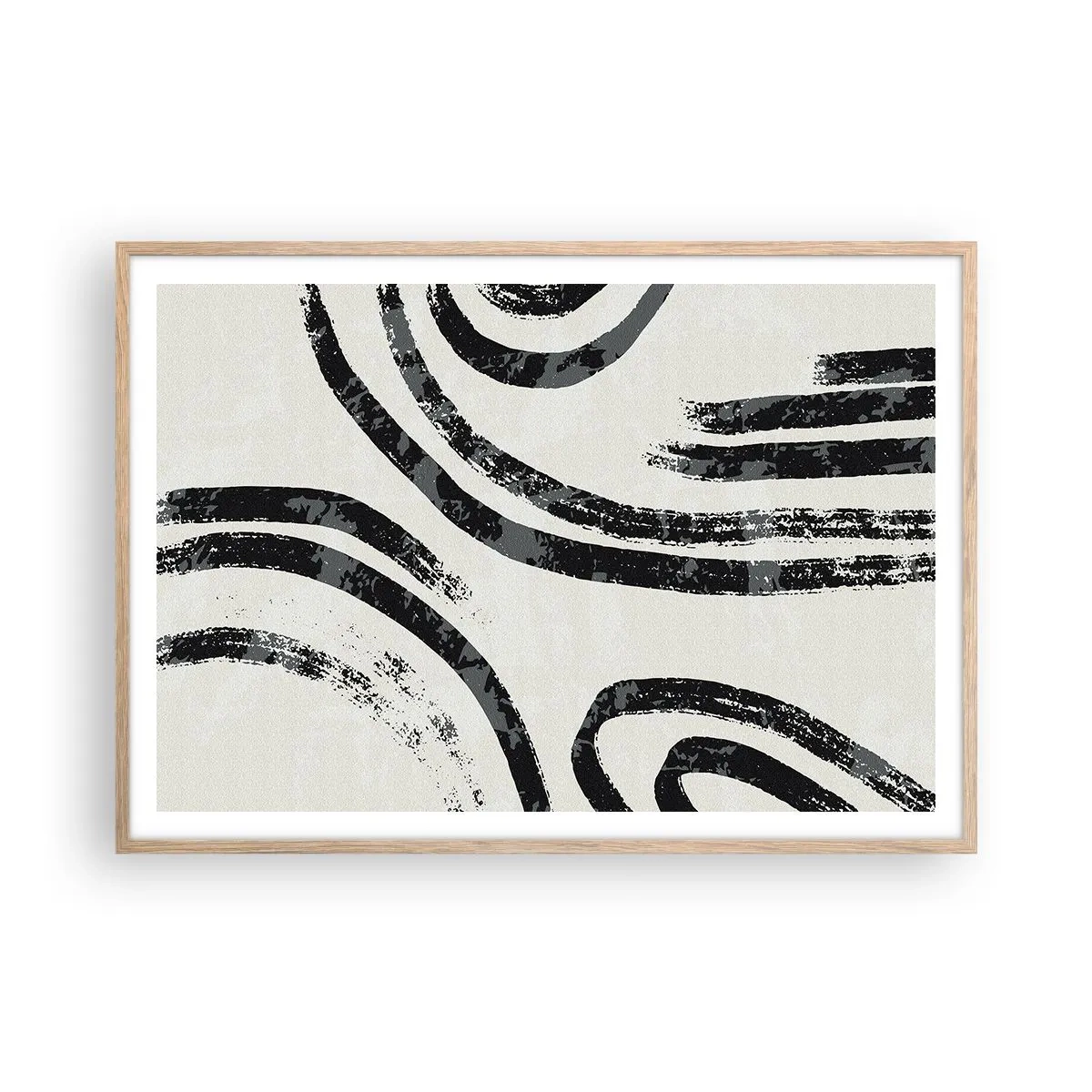 Plakat w ramie jasny dąb - W pół zatrzymany - 100x70 cm