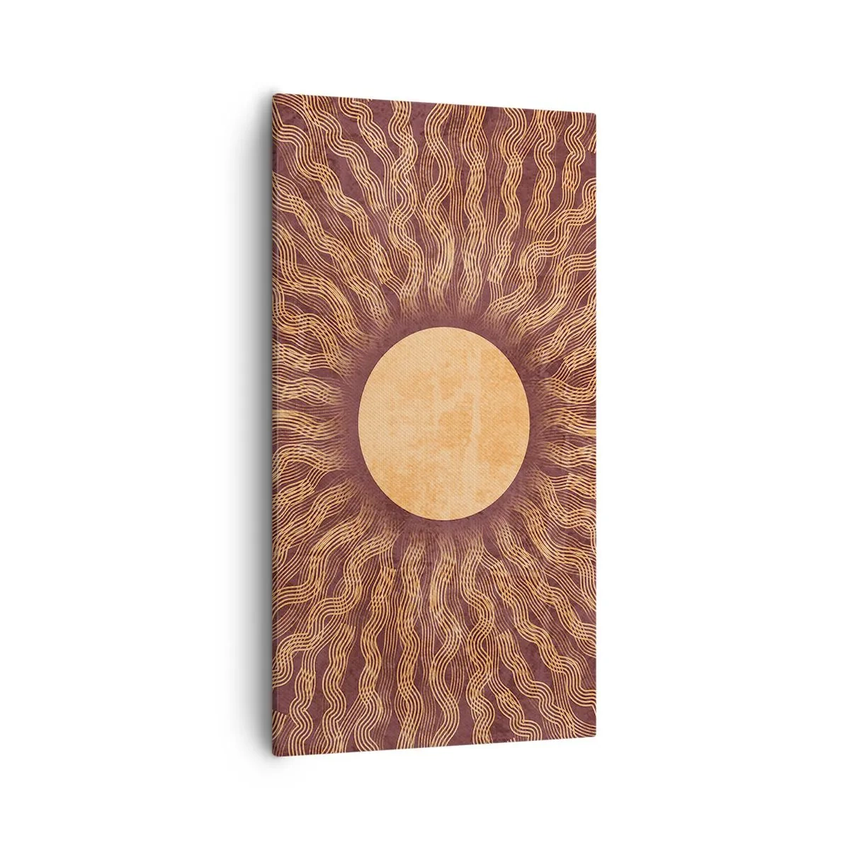 Obraz na płótnie - Ikona słońca - 55x100 cm
