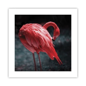 Plakat - Karmazynowy poemat natury - 40x40 cm