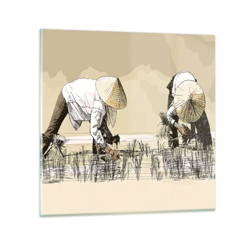 Obraz na szkle - Udanych zbiorów - 50x50 cm