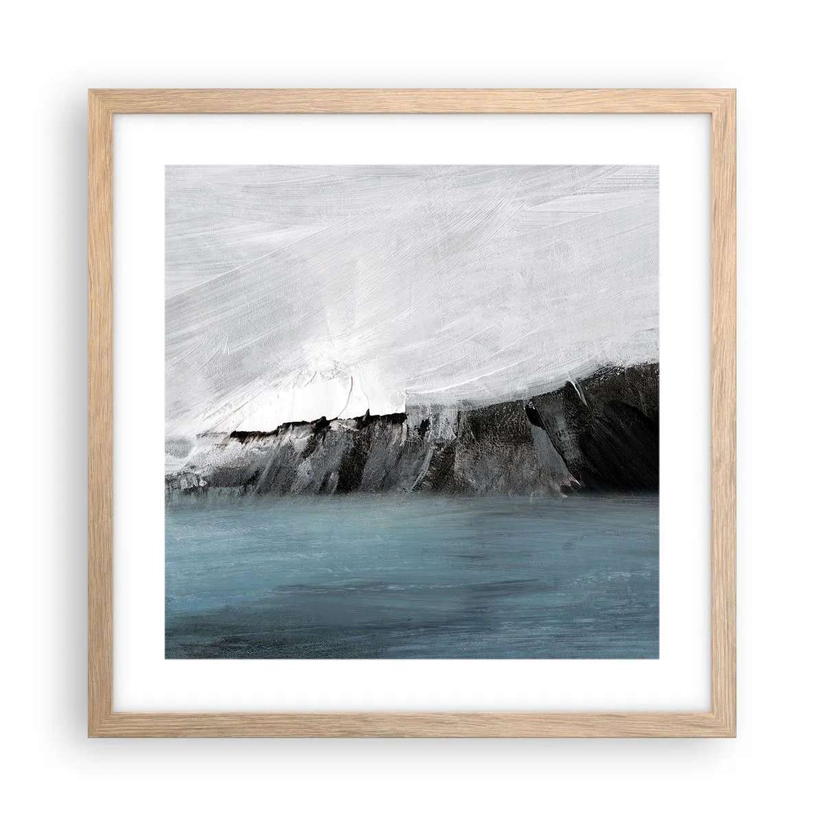 Plakat w ramie jasny dąb - Woda – ziemia: starcie żywiołów - 40x40 cm