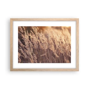 Plakat w ramie jasny dąb - Gotowe na powitanie jesieni - 40x30 cm