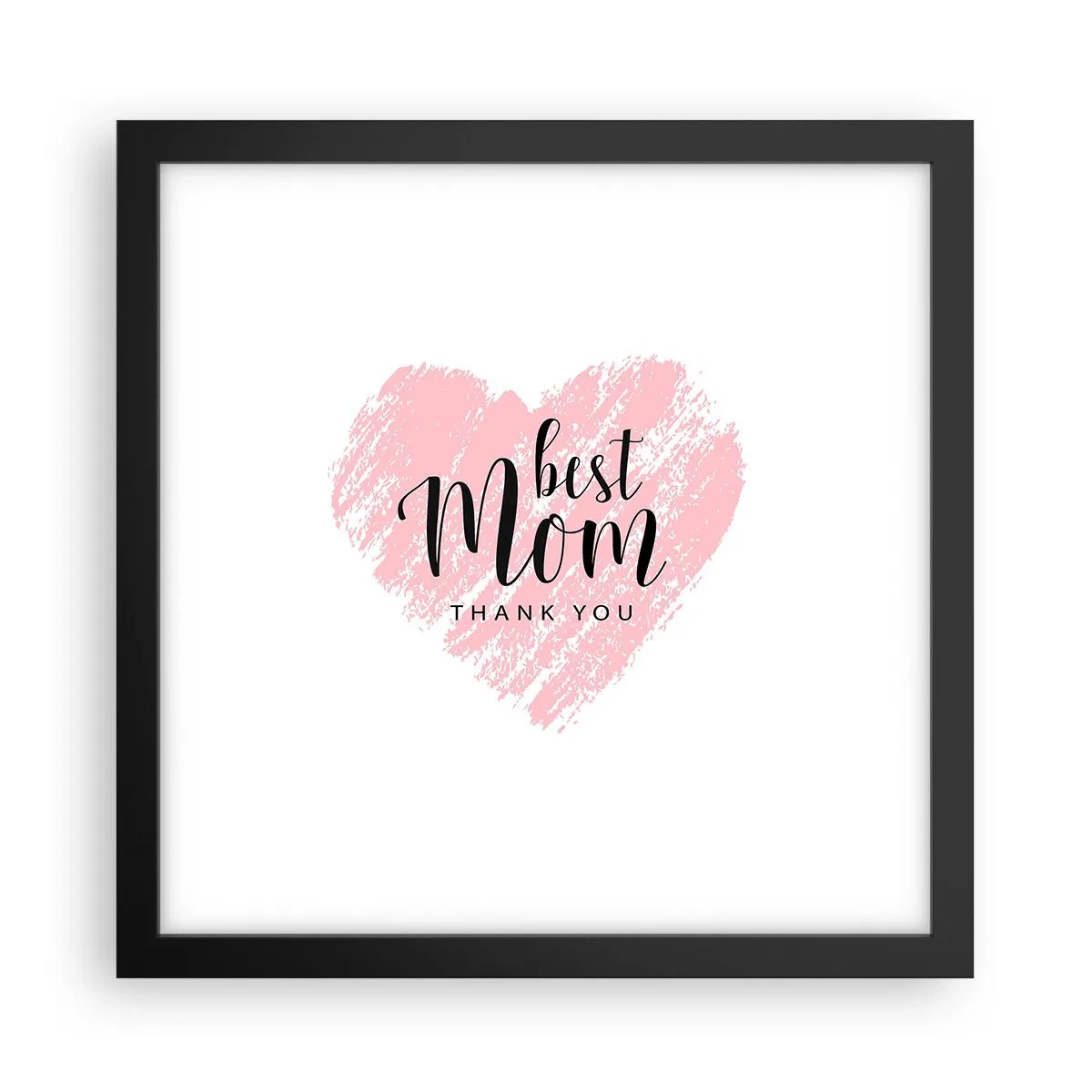 Plakat w czarnej ramie - Zawsze odpowiedni moment - 30x30 cm