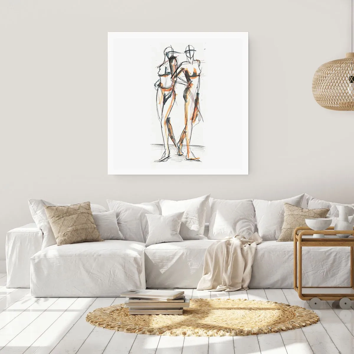 Plakat - Studium wdzięku - 60x60 cm