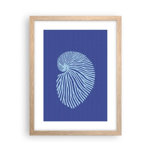 Plakat w ramie jasny dąb - Narodziny muszli - 30x40 cm