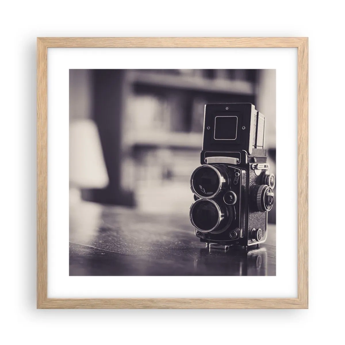 Plakat w ramie jasny dąb - Magia starej fotografii - 40x40 cm