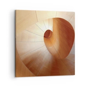 Obraz na płótnie - Architektoniczna serpentyna - 50x50 cm